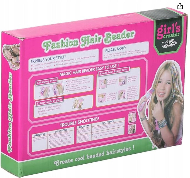 Zestaw do robienia warkoczyków wielokolorowy dla dziewczynek na prezent