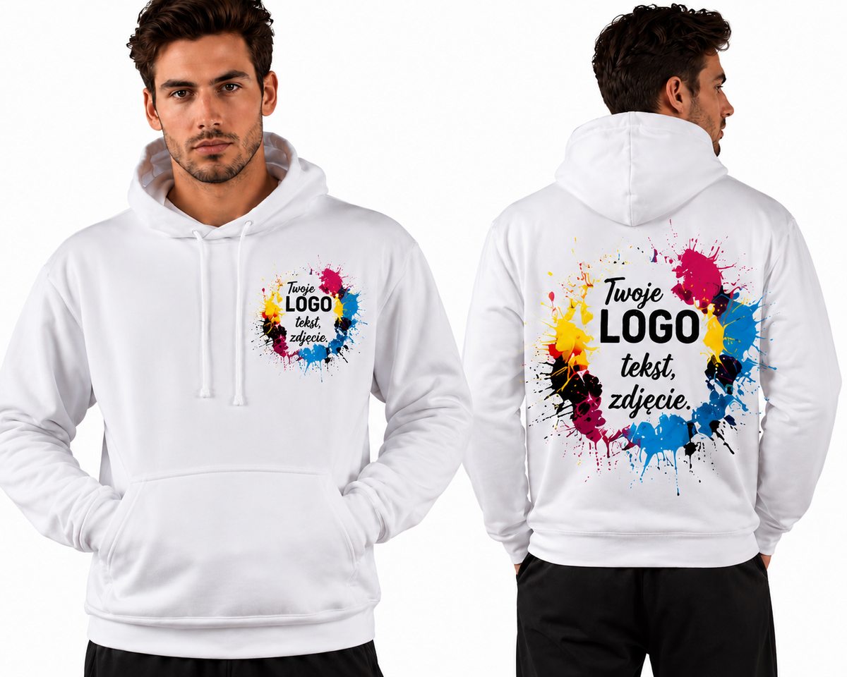 Bluza unisex z własną grafiką przód i tył