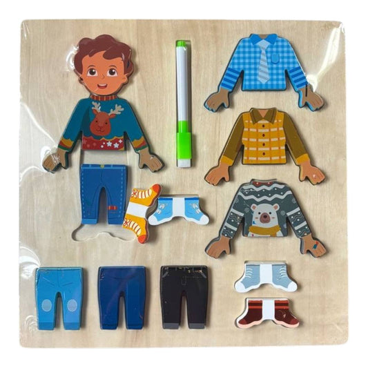 Drewniana układanka 21 x 30 cm zabawki Montessori dla dzieci