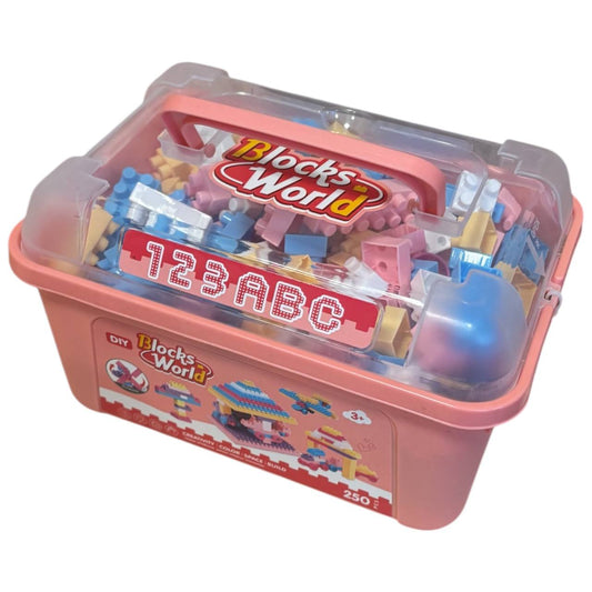 Klocki konstrukcyjne Blocks World 250 el. – zestaw w pudełku