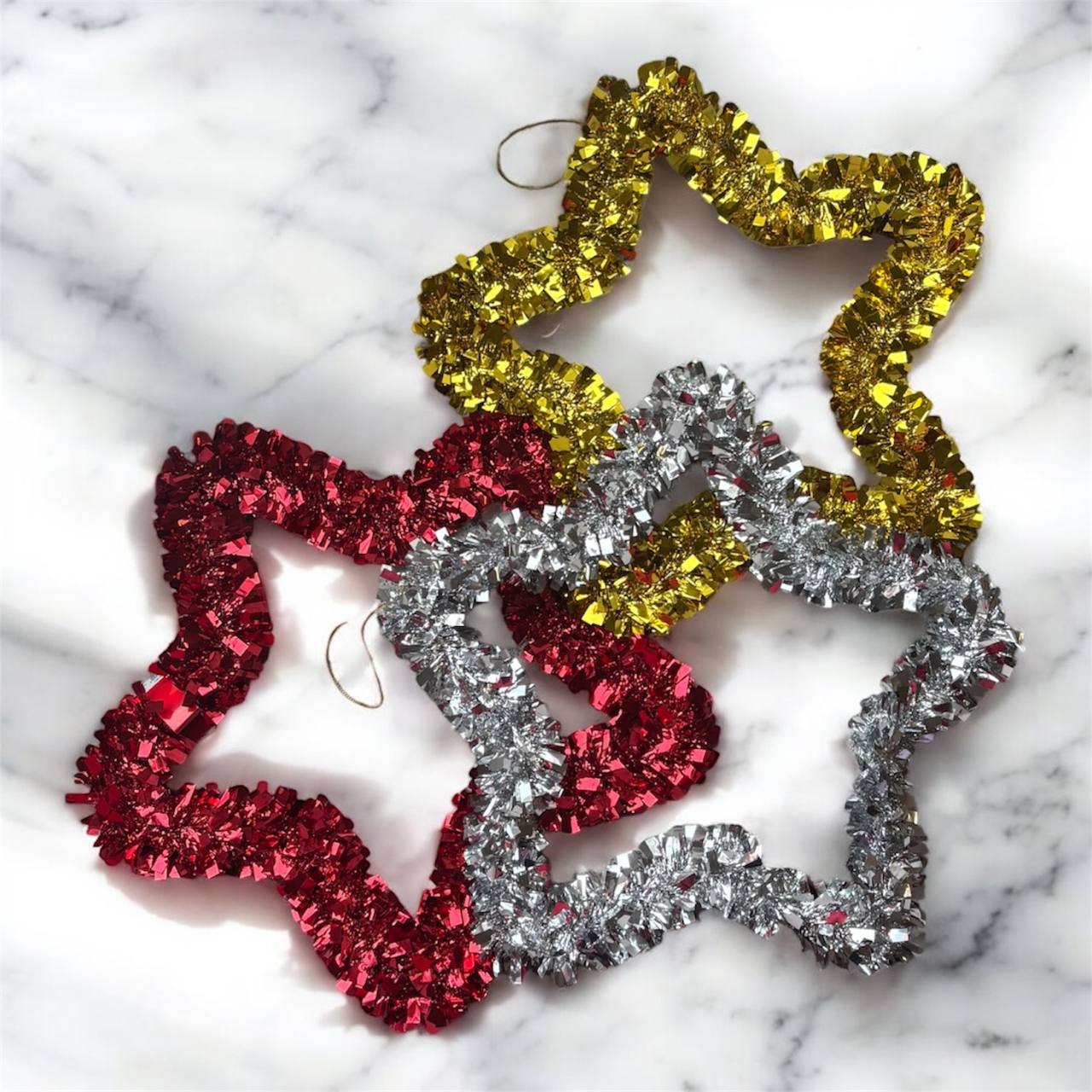 Gwiazda Dekoracyjna Błyszcząca – 1 szt., 29 cm