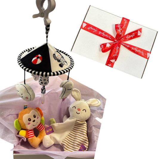 Super zestaw prezentowy – 3 zabawki dla niemowliaka prezent na Mikołąjki