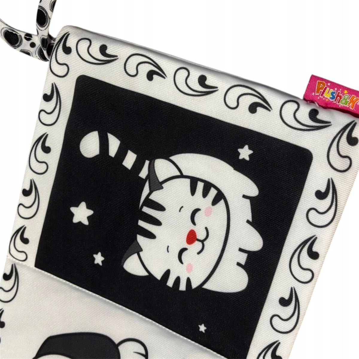 High-contrast sensory book with a mirror for the cot – photo 4