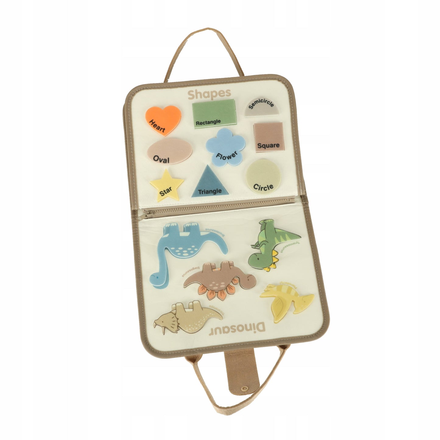 Tablica manipulacyjna Montessori wielokolorowa tkaninowa z filcu na prezent