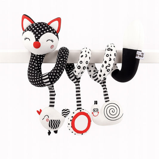 Spirala do Wózka i Łóżeczka Lisek Montessori - zabawki dla niemowląt