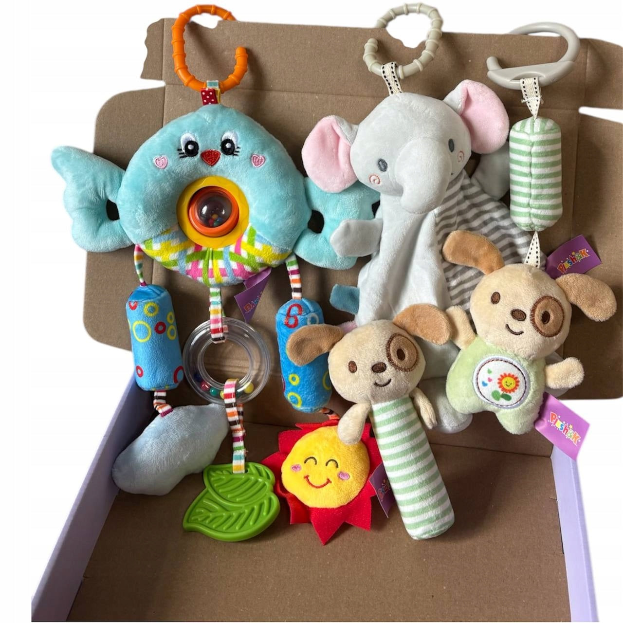 Baby Box Zestaw zabawki dla niemowliaka - na prezent dla chłopca dla dzieci