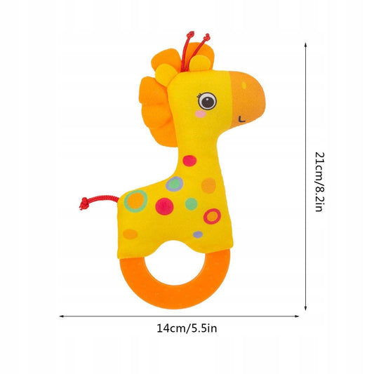 Gryzak Sensoryczny Żyrafa z Cichą Grzechotką dla Niemowląt 0+