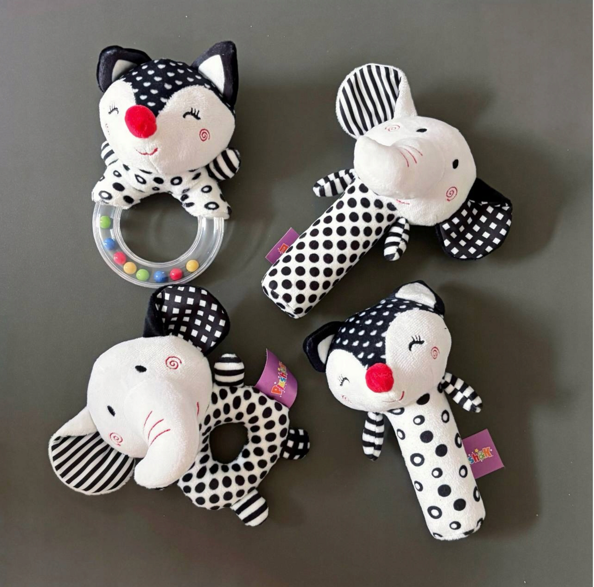 Hammer-shaped plush little fox rattle – photo 2