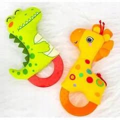 Gryzak Sensoryczny Żyrafa z Cichą Grzechotką dla Niemowląt 0+