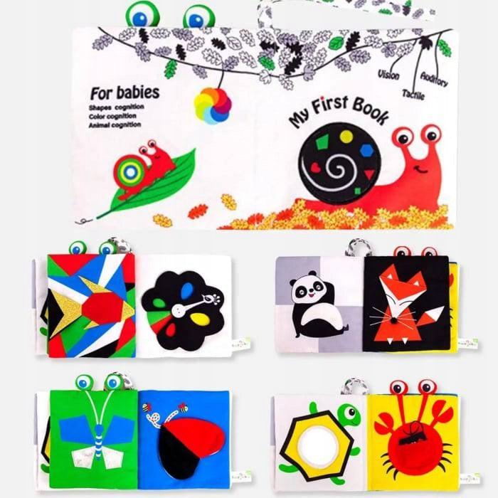 Książeczka Sensoryczna dla Niemowląt My First Book Montessori 0+