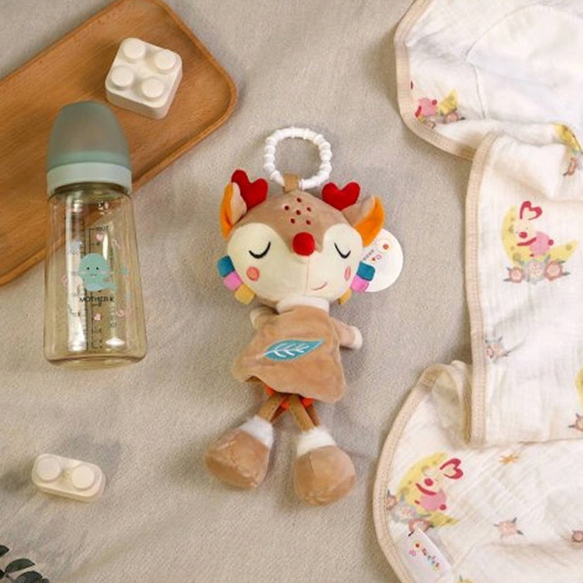 Pozytywka na Sznurku Zabawka Sensoryczna do Wózka Łóżeczka dla Niemowląt