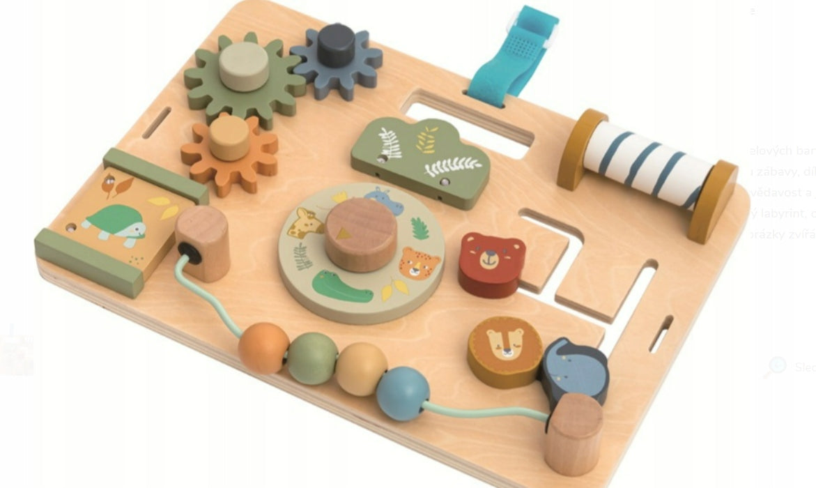 Drewniana tablica manipulacyjna Montessori edukacyjna zabawka dla dzieci