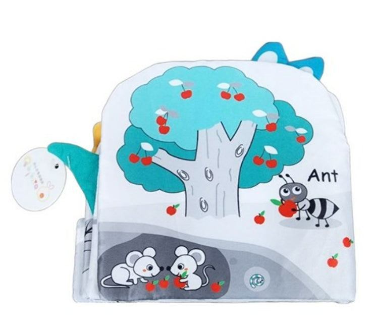 Książeczka sensoryczna dla niemowląt do wózka Szeleszcząca książeczka 0+