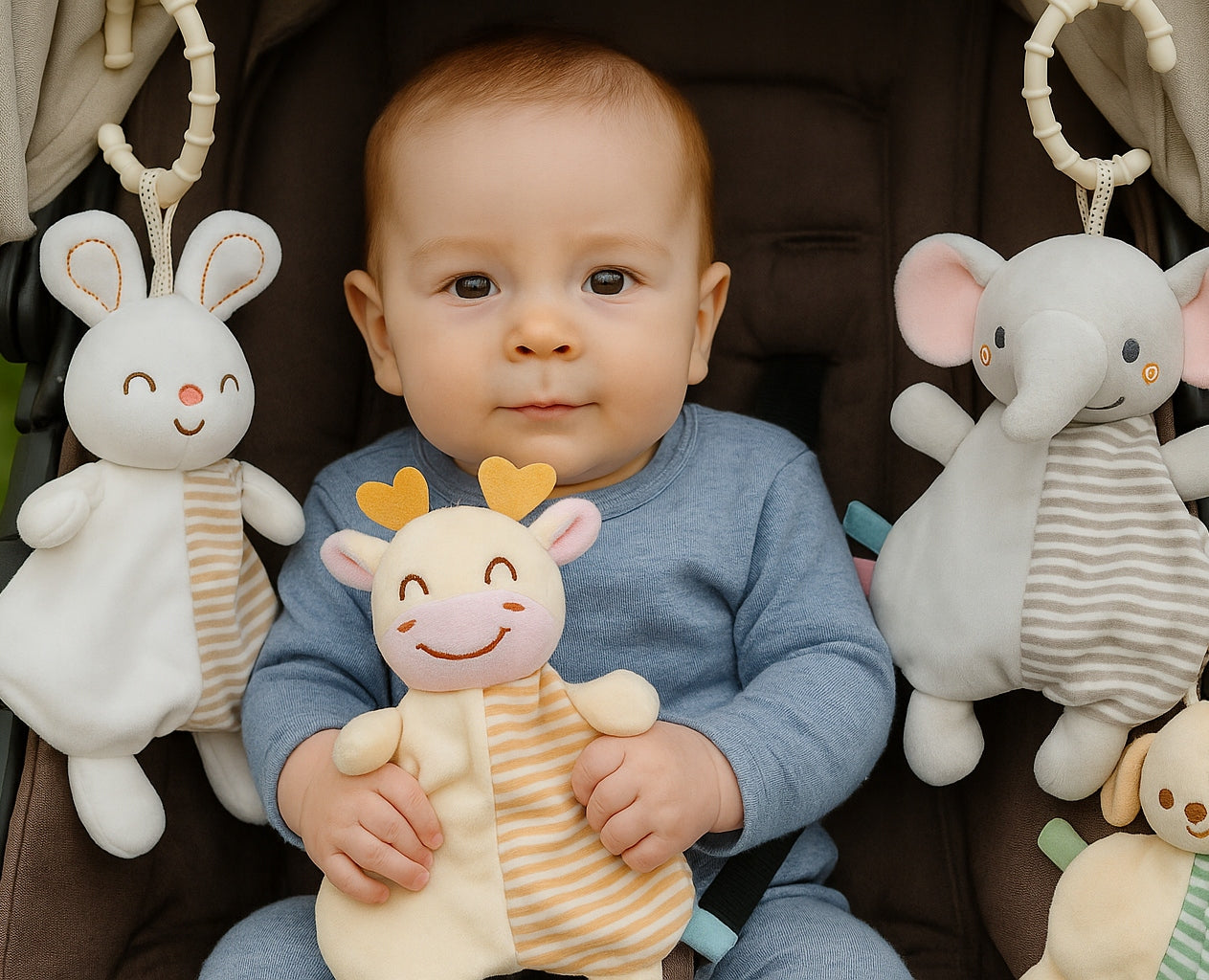 Baby Box Zestaw zabawki dla niemowliaka - na prezent dla dziewczynki