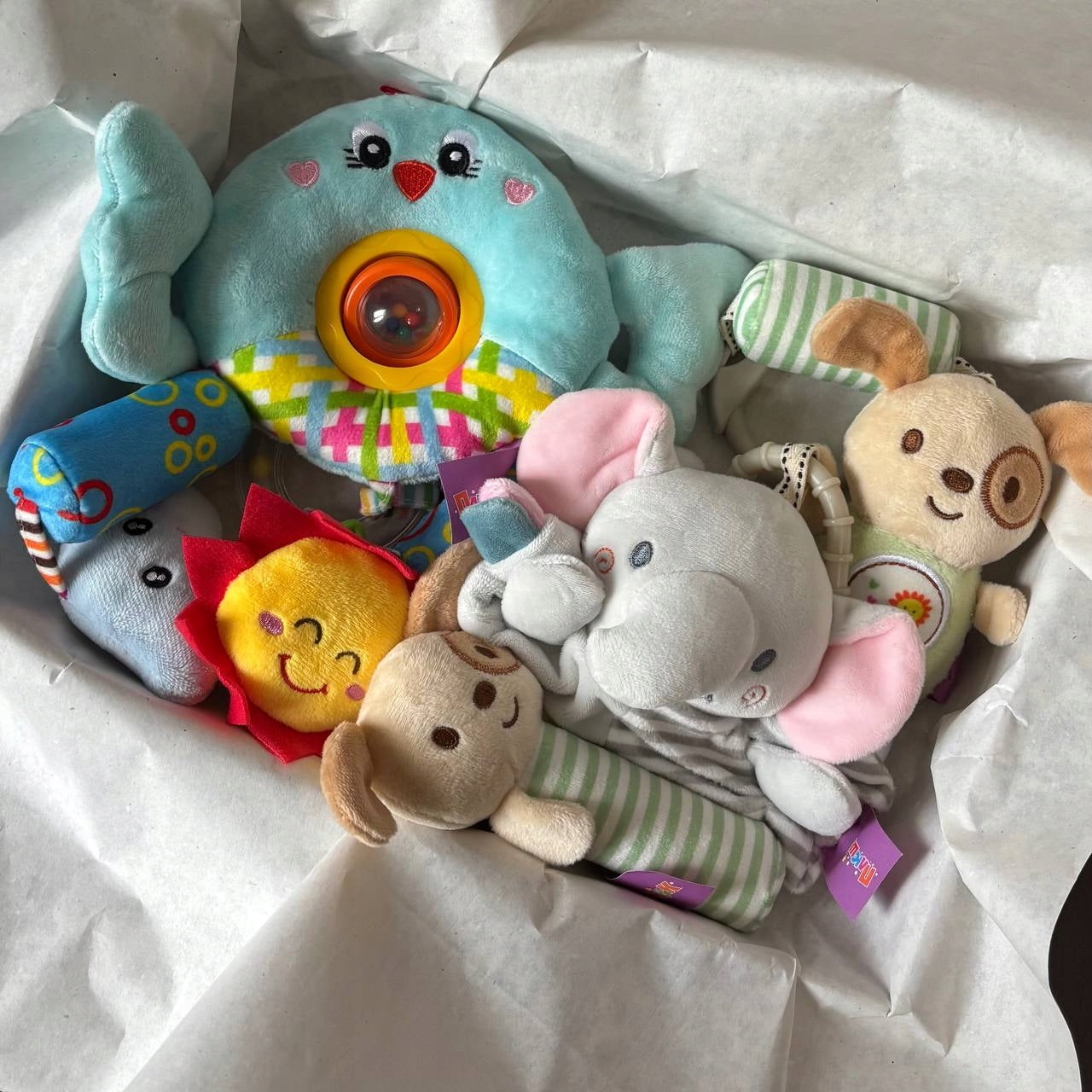 Baby Box Zestaw zabawki dla niemowliaka - na prezent dla chłopca dla dzieci