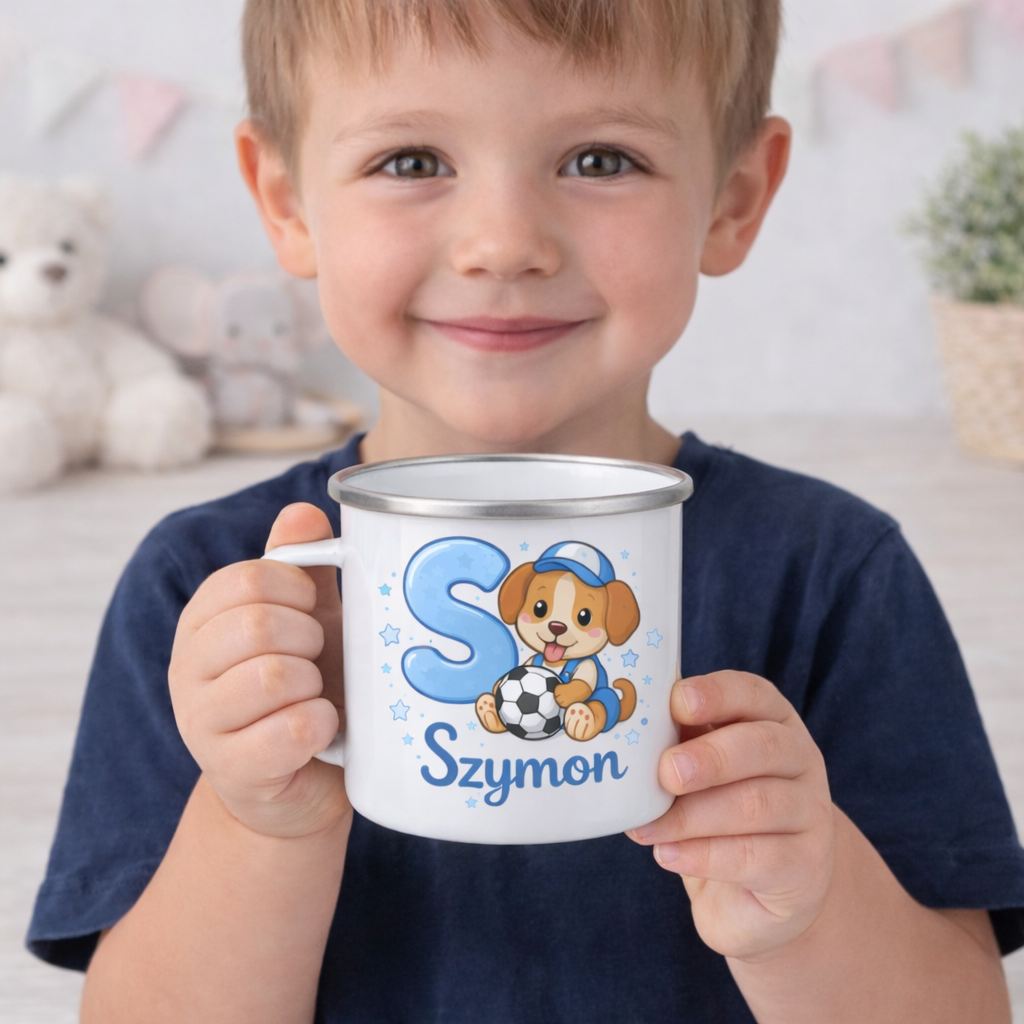 Kubek emaliowany personalizowany Szymon