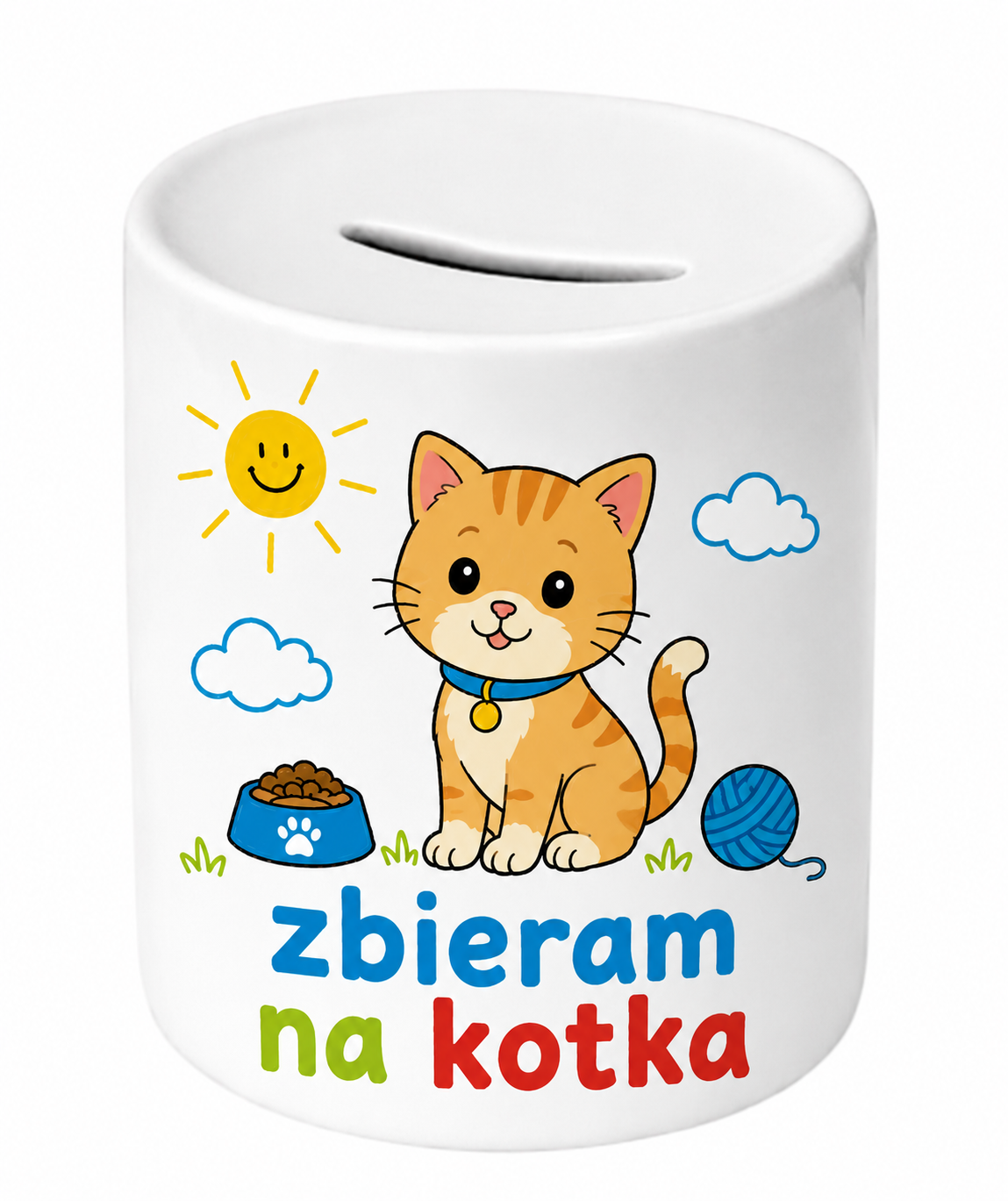 Skarbonka ceramiczna – zbieram na kotka