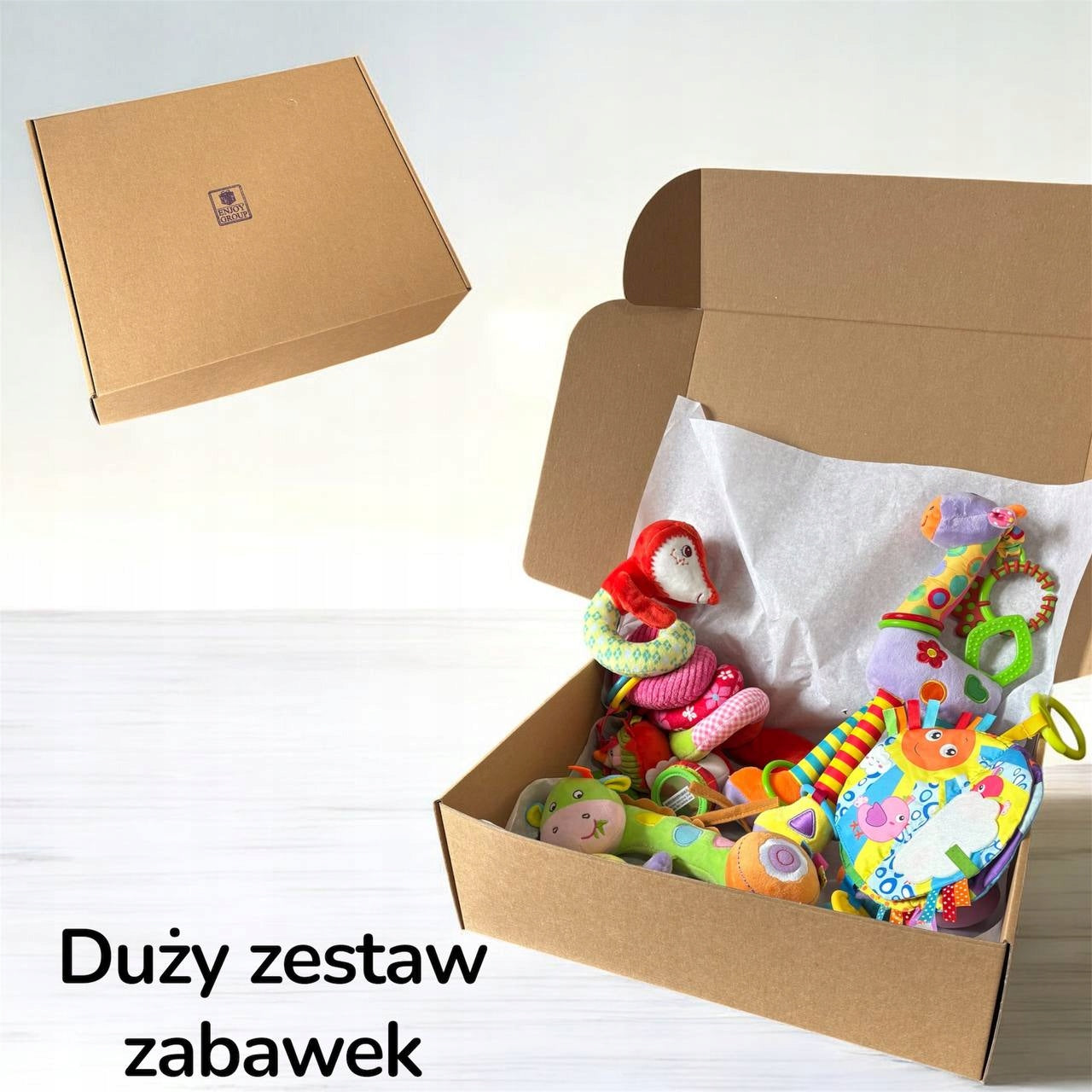 Duży zestaw sensoryczny zabawki dla niemowliaka -4szt dla dzieci na prezent