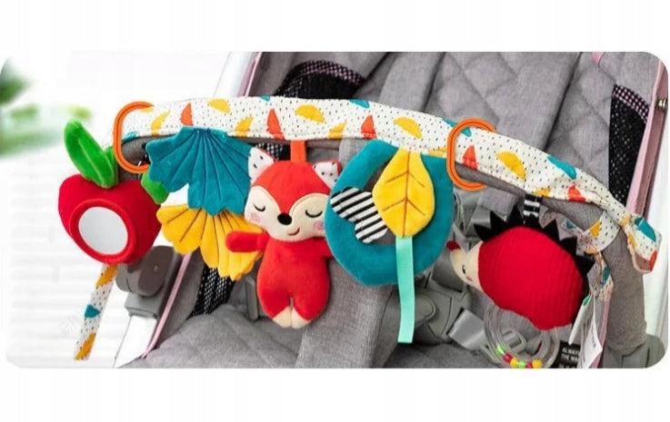 Długa zawieszka sensoryczna Liseek do łóżeczka zabawka z zawieszkami 0+