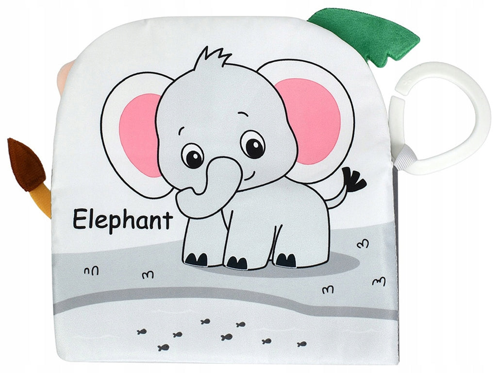 Książeczka sensoryczna dla niemowląt do wózka Szeleszcząca książeczka 0+