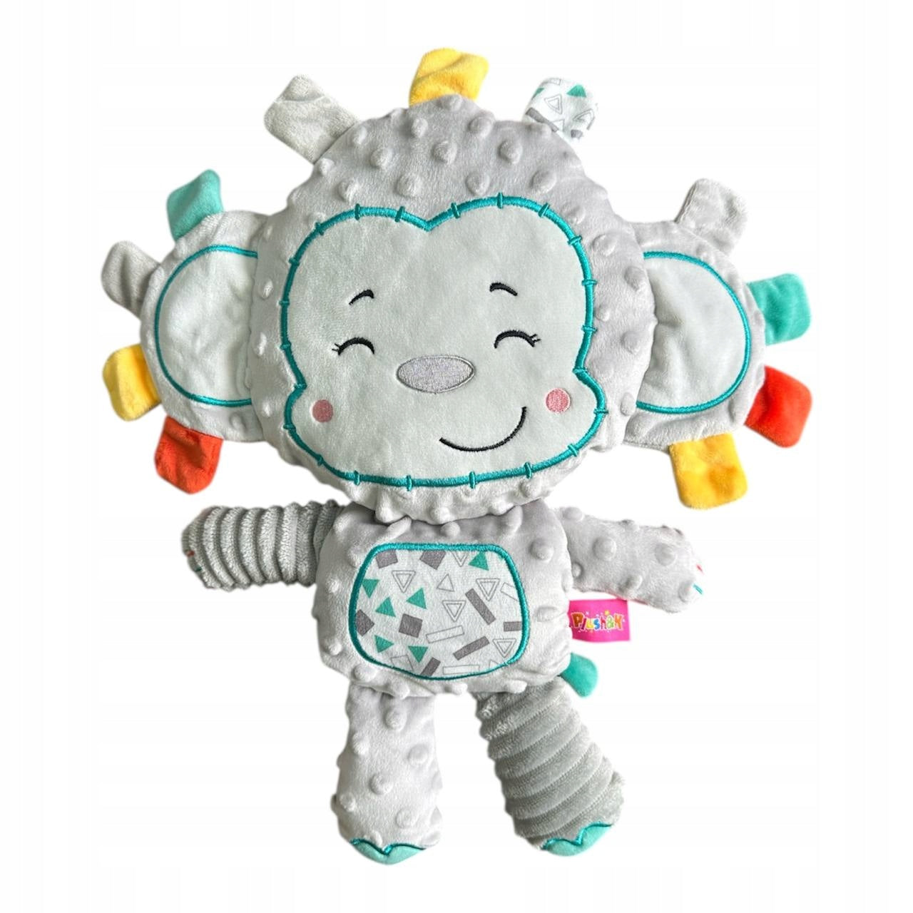 Małpka Sensoryczna Montessori - Przytulanka Edukacyjna dla Niemowląt 0+