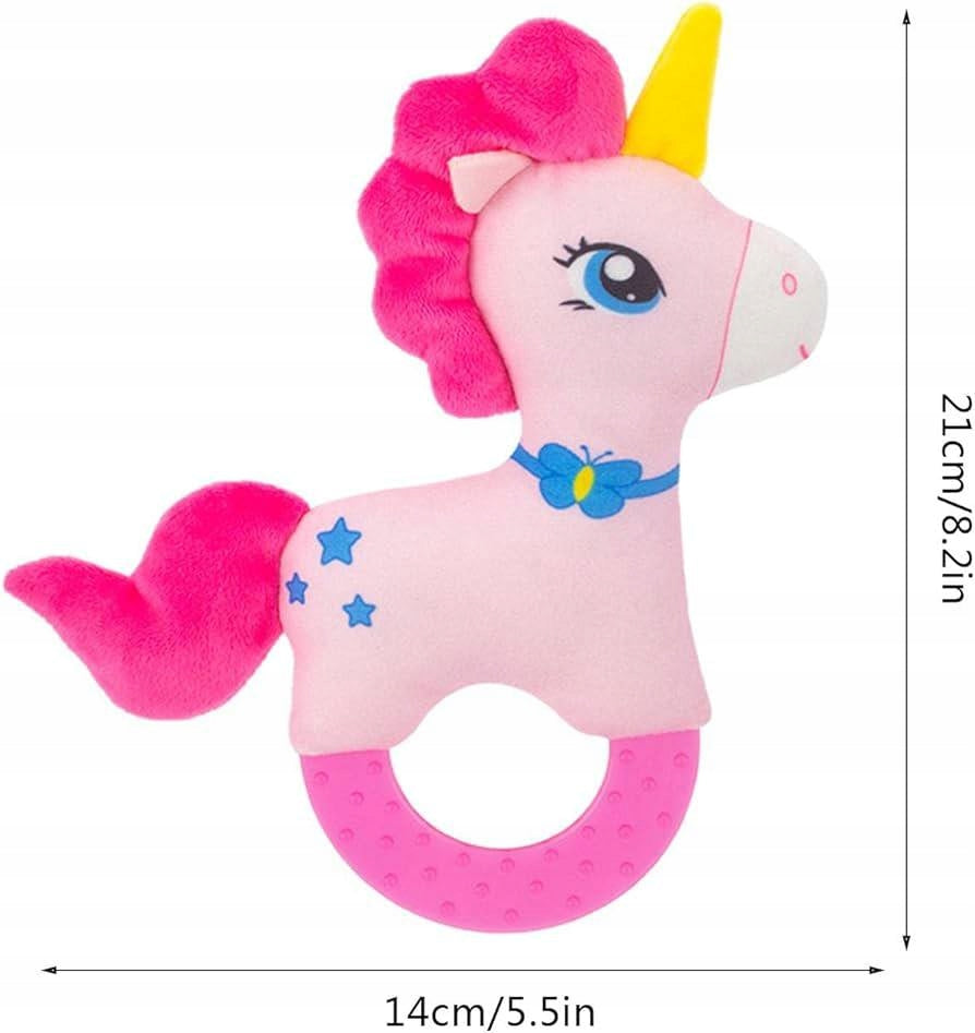 Gryzak Sensoryczny Jednorożec dla Niemowląt Miękki Bezpieczny 0+
