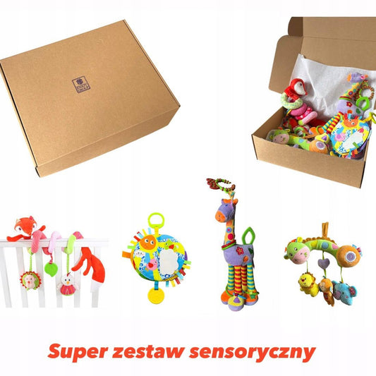 Duży zestaw sensoryczny zabawki dla niemowliaka -4szt dla dzieci na prezent