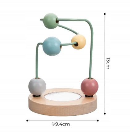 Zestaw drewnianych zabawek edukacyjnych Montessori na prezent dla dzieci