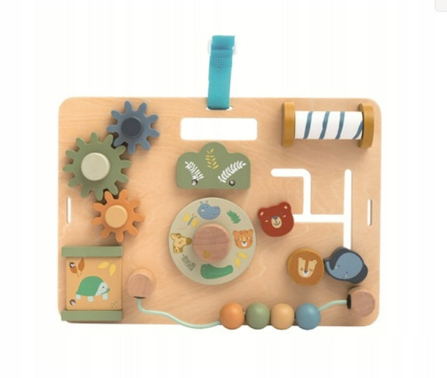 Drewniana tablica manipulacyjna Montessori edukacyjna zabawka dla dzieci