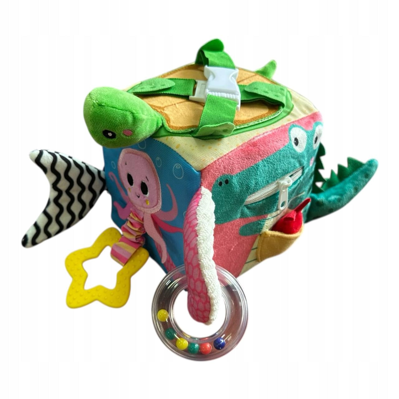 Kostka Sensoryczna Edukacyjna Montessori dla Niemowląt 0+ Polska marka