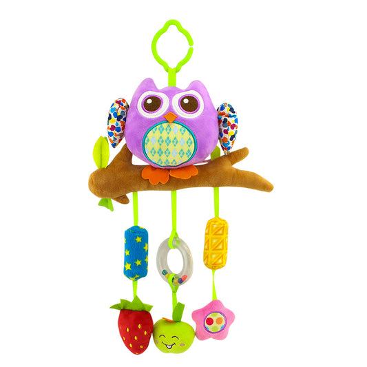 Zawieszka Edukacyjna „Sowa z Gałązki” – Pluszowa Zabawka