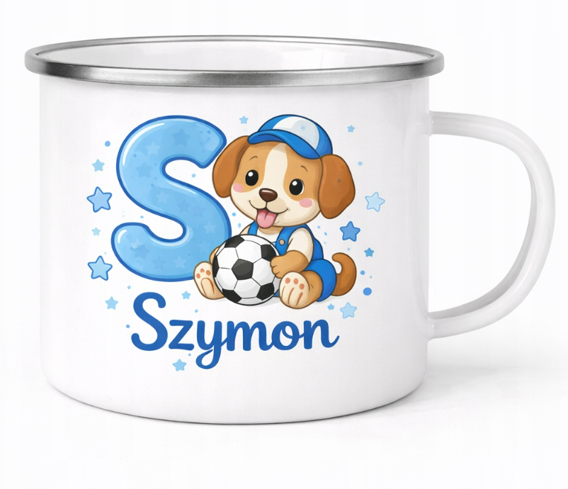 Kubek emaliowany 330 ml z nadrukiem – personalizowany, różne wzory