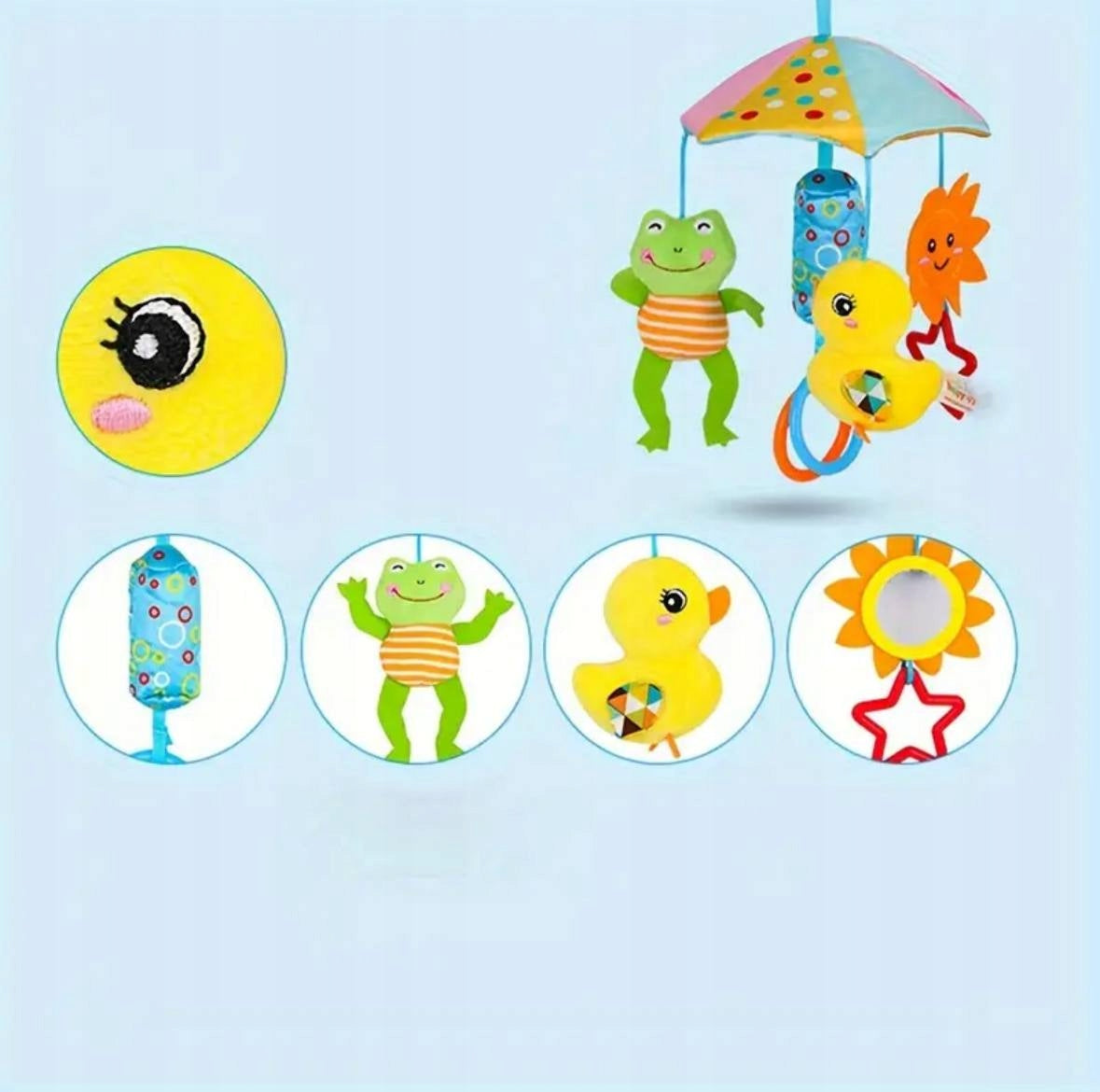 Karuzela Maskotka do Wózka z zabawkami, zabawki dla niemowliaka na prezent