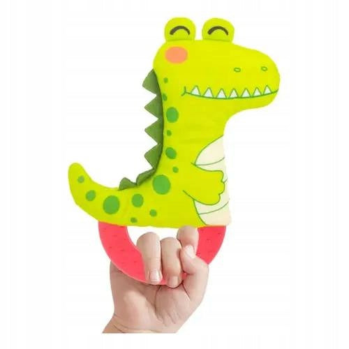Gryzak Sensoryczny Dinozaur dla Niemowląt Miękki Bezpieczny 0+ Polska marka