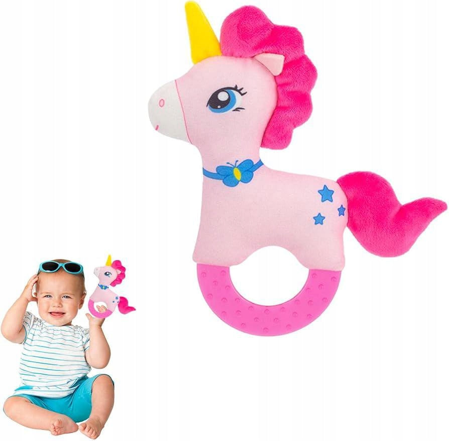 Gryzak Sensoryczny Jednorożec dla Niemowląt Miękki Bezpieczny 0+