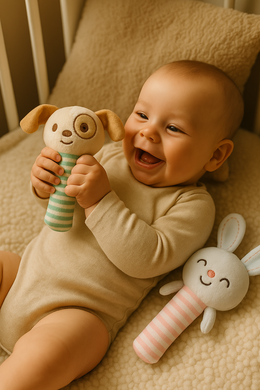 Piszczek Pluszowy Piesek Montessori