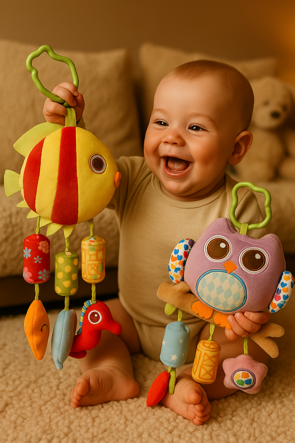 Zawieszka Edukacyjna „Rybka” – Sensoryczna Zabawka dla dzieci