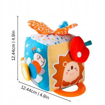 Kostka Sensoryczna dla Niemowląt Zabawka Edukacyjna Montessori 0+