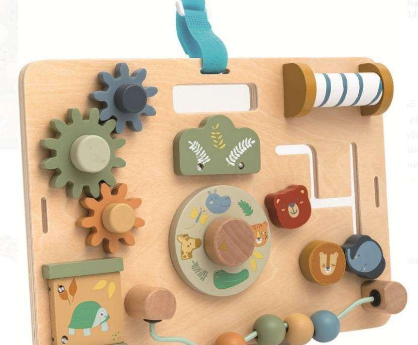 Drewniana tablica manipulacyjna Montessori edukacyjna zabawka dla dzieci