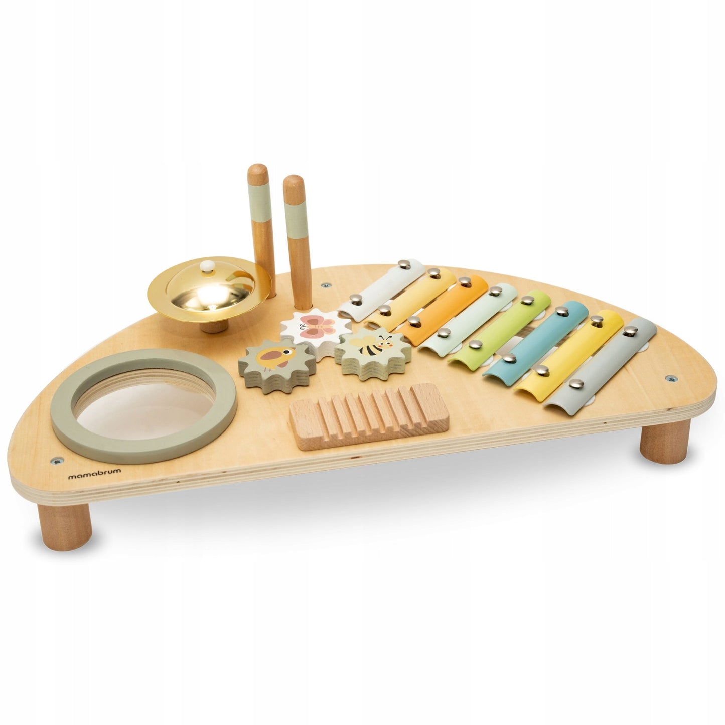 Zabawka dla dzieci Edukacyjny Drewniany Stolik Muzyczny 7w1 na prezent