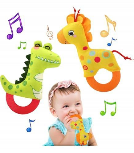 Gryzak Sensoryczny Dinozaur dla Niemowląt Miękki Bezpieczny 0+ Polska marka