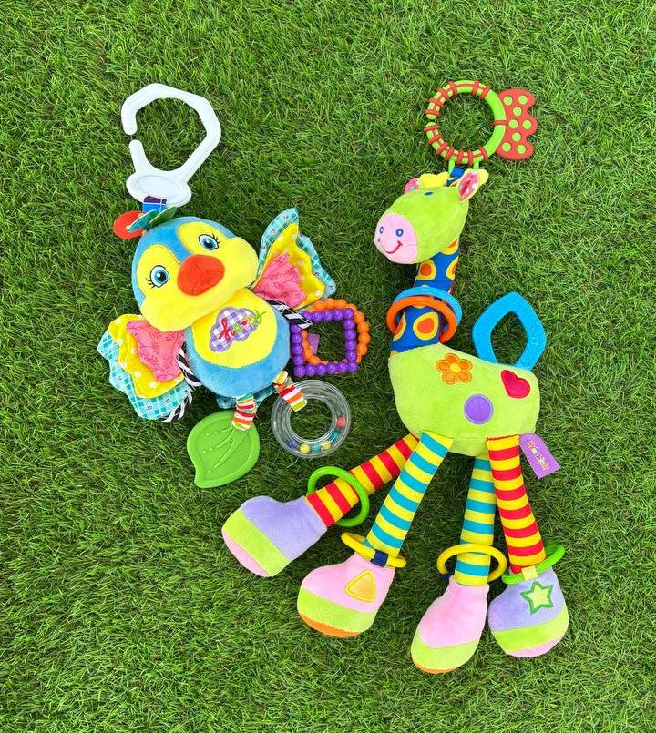 Little bird stroller toy with rattle and teether for the pram – photo 3