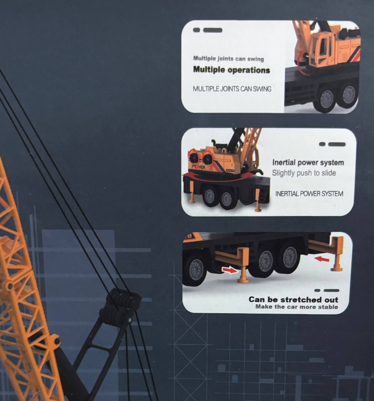 Auto Dźwig POWER ENGINEERING Zabawka dla dzieci z napędem