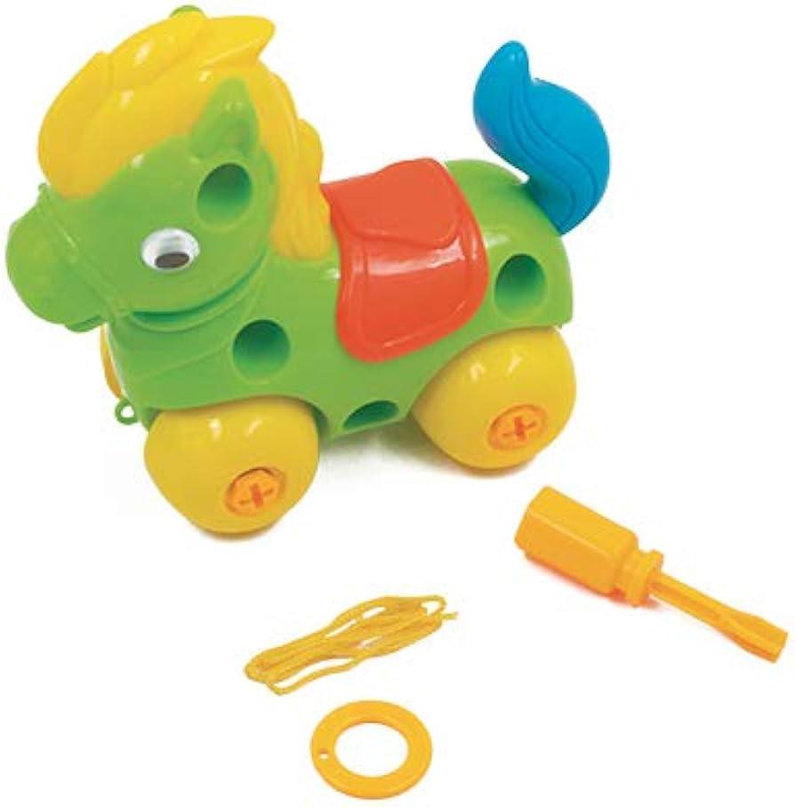 Konik do ciągnięcia dla dzieci – zabawka na sznurku