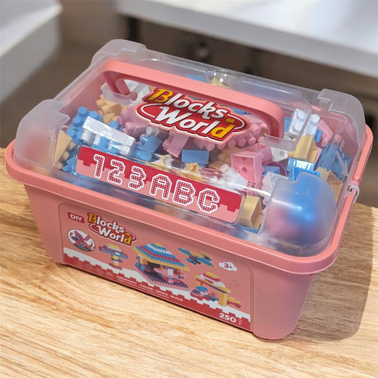 Klocki konstrukcyjne Blocks World 250 el. – zestaw w pudełku