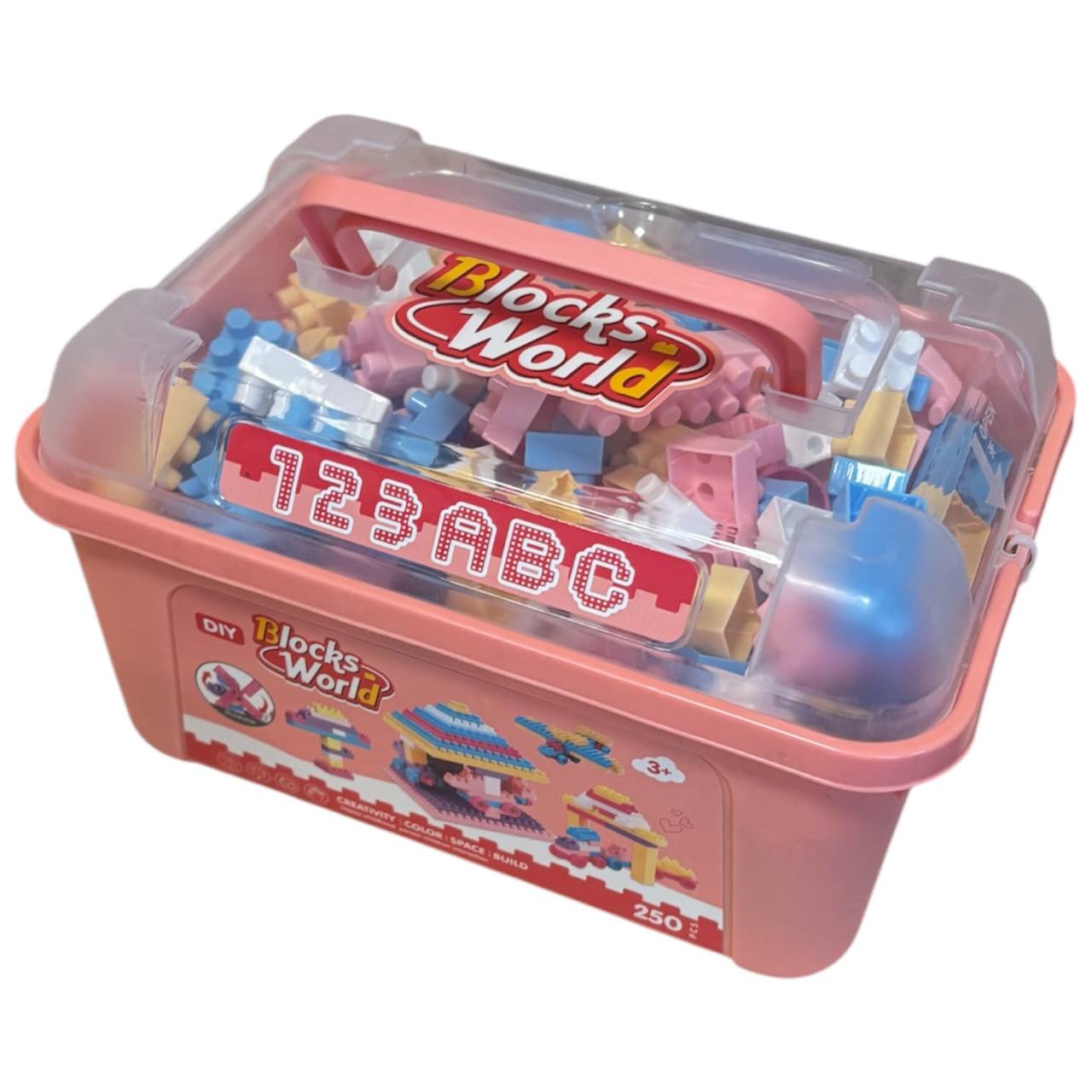 Klocki konstrukcyjne Blocks World 250 el. – zestaw w pudełku