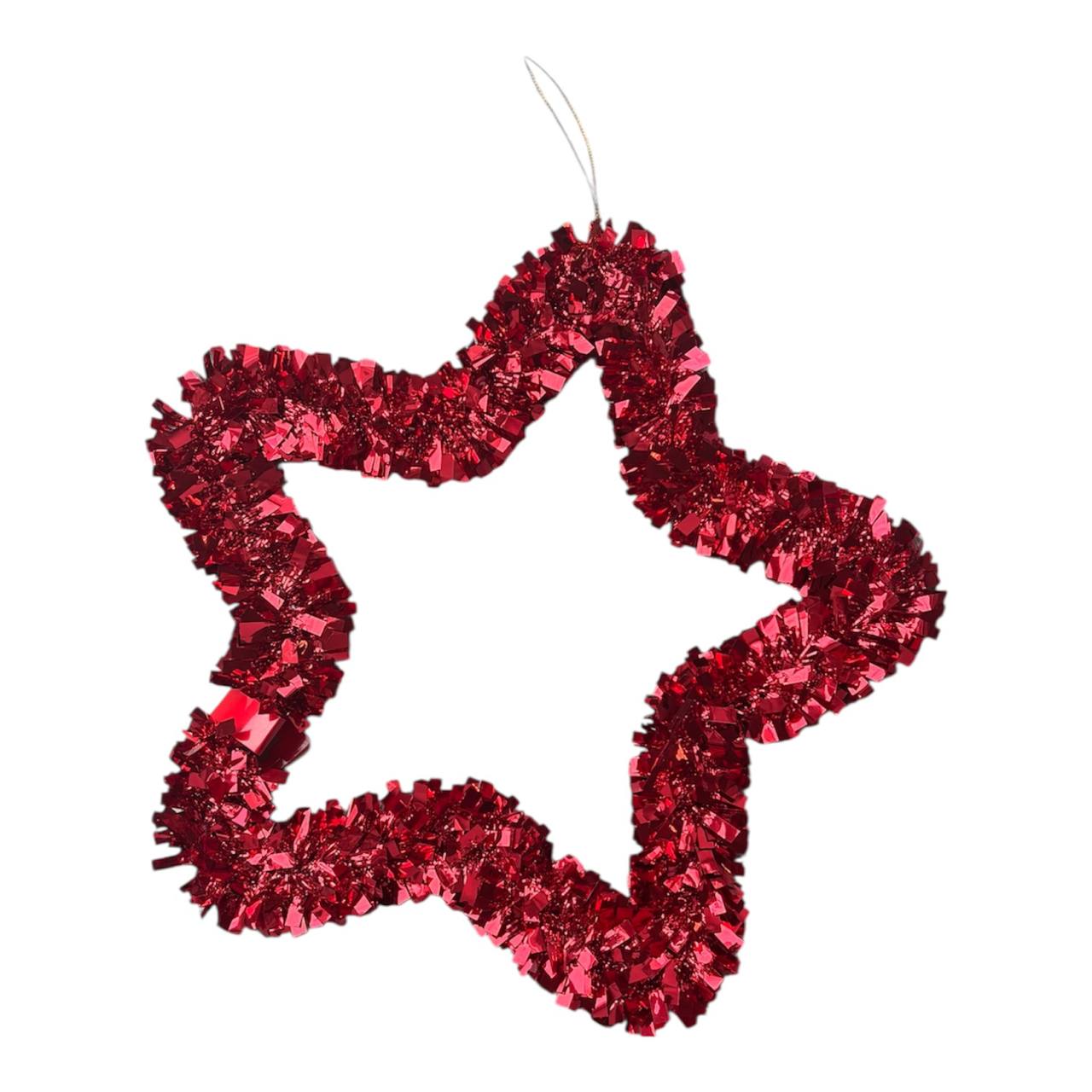 Gwiazda Dekoracyjna Błyszcząca – 1 szt., 29 cm