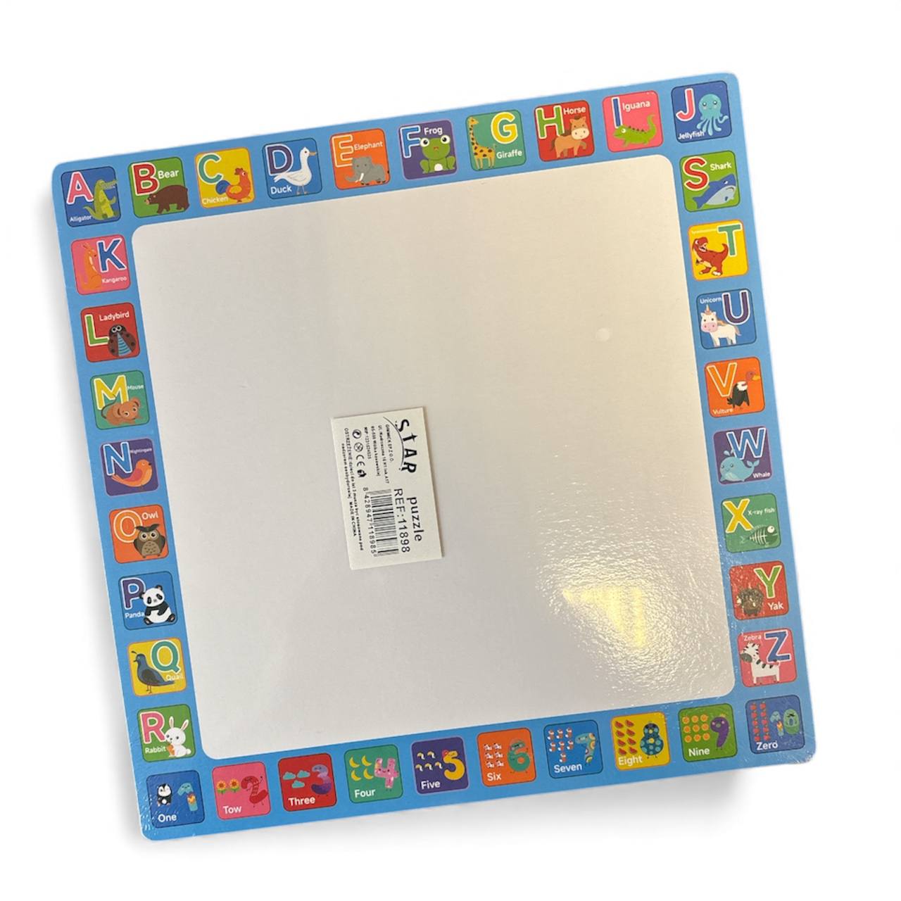 Drewniana układanka ewolucja żabki puzzle 3w1 + marker suchościeralny