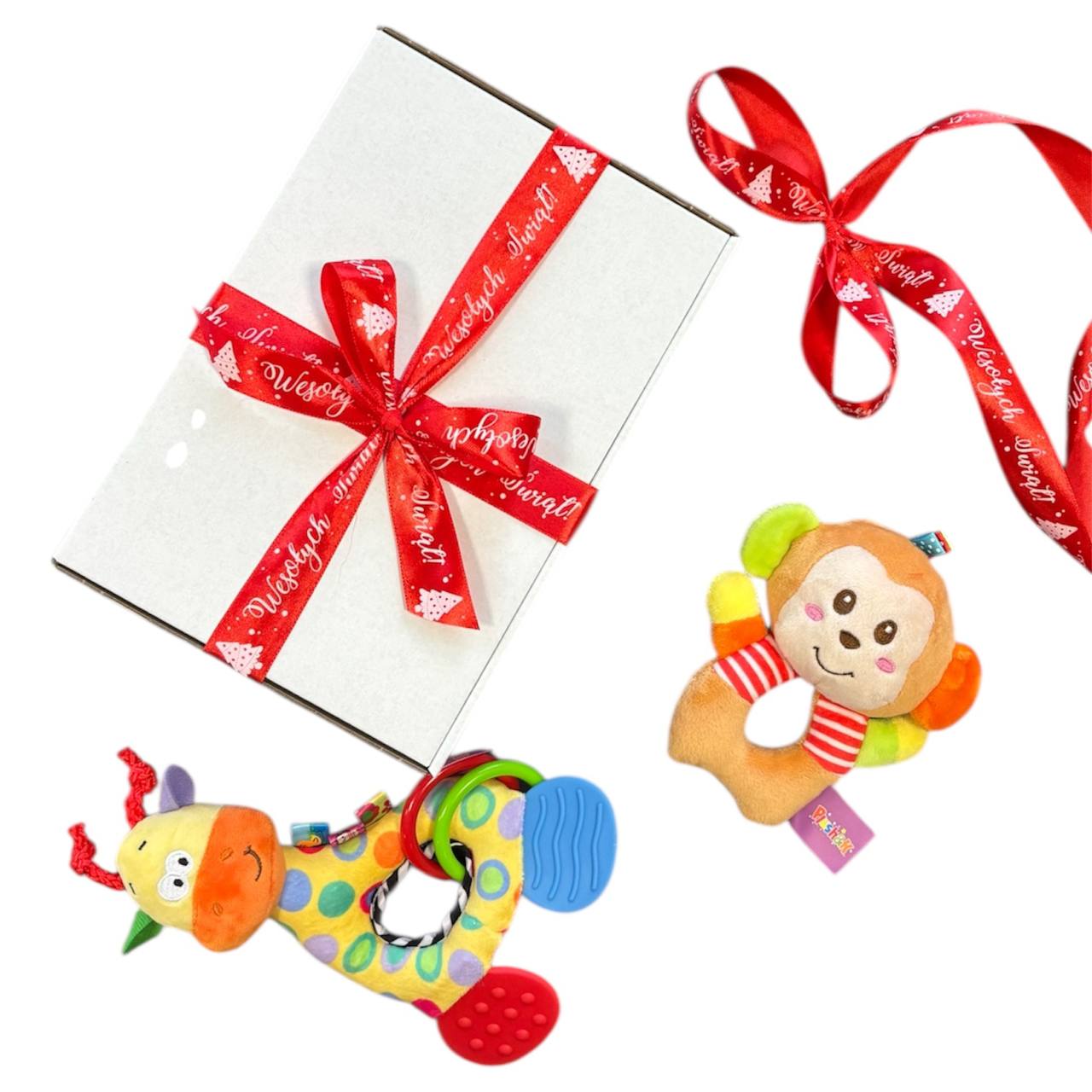 Super zestaw prezentowy – 3 zabawki dla niemowliaka prezent na Mikołąjki